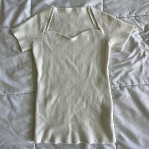 Elegant Cream Knit Top